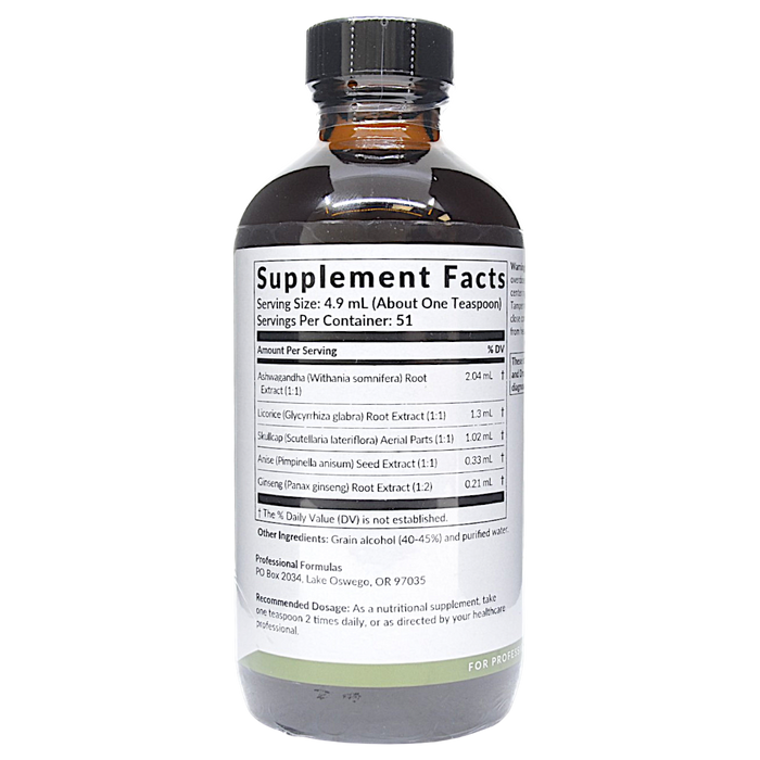 Withania Complex 8.4 oz Supplement Facts