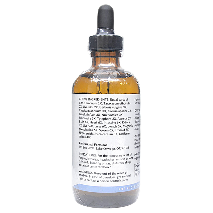 Whole Body Detox Liquescence 4 fl oz Active Ingredients