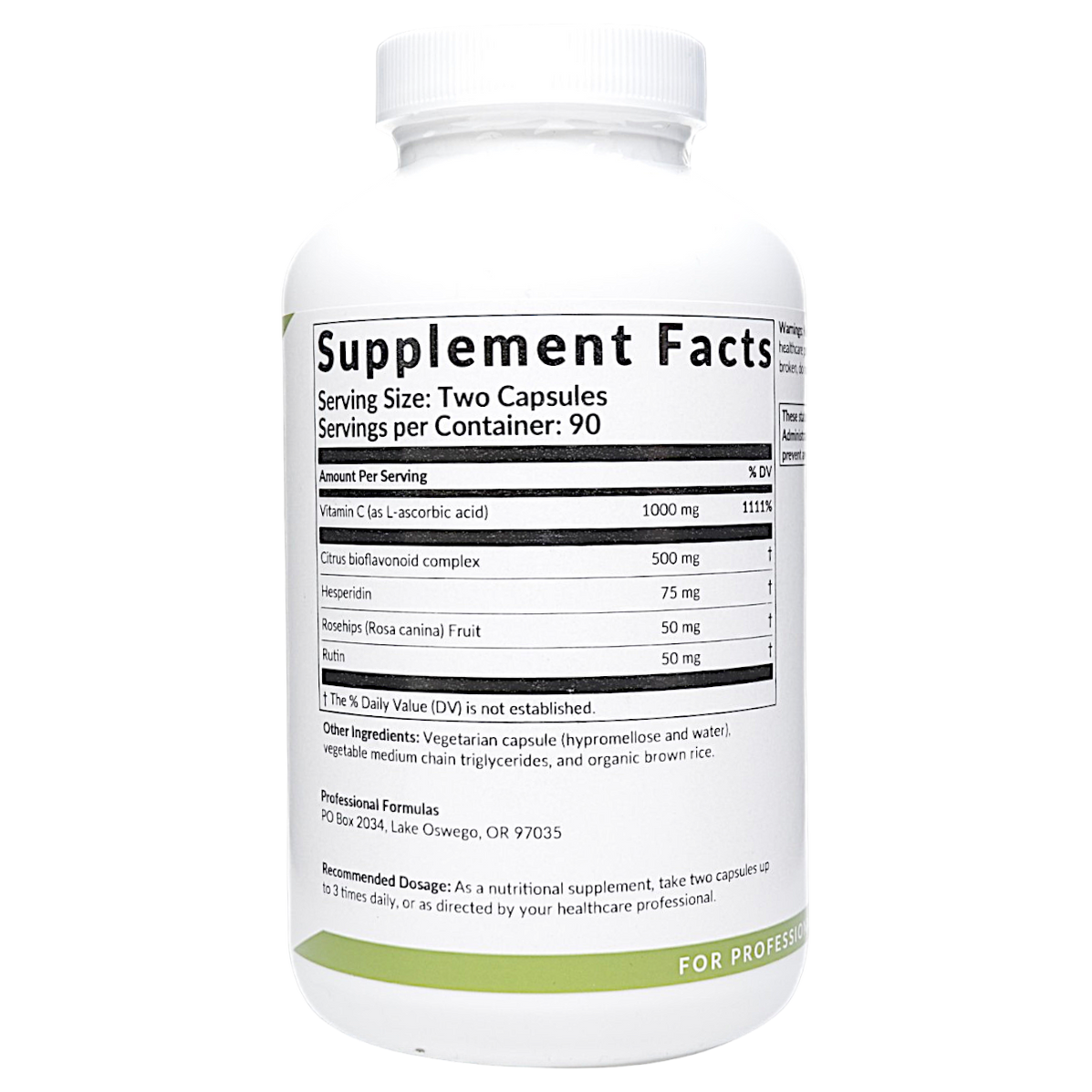 Vitamin C 1000 Plus | 180 caps | Professional Formulas  Blue Sky Vitamin