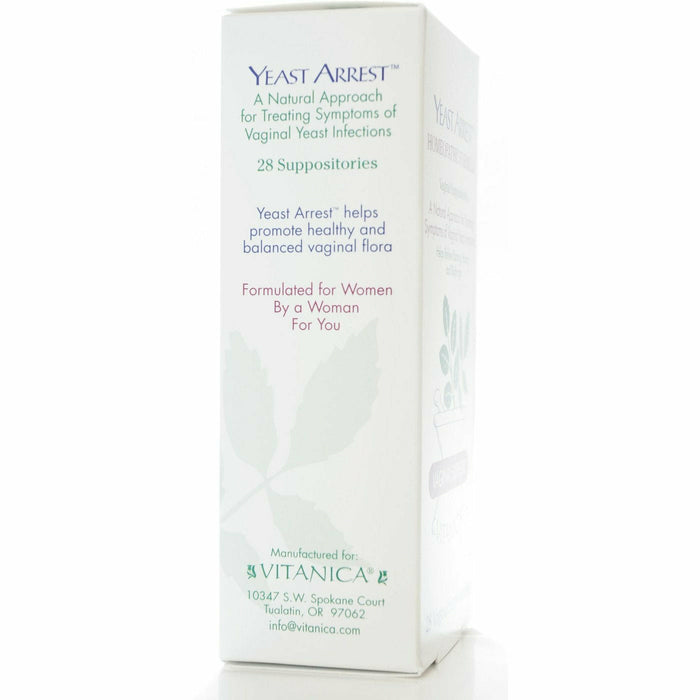 Product label image of Yeast Arrest 28 supp by Vitanica