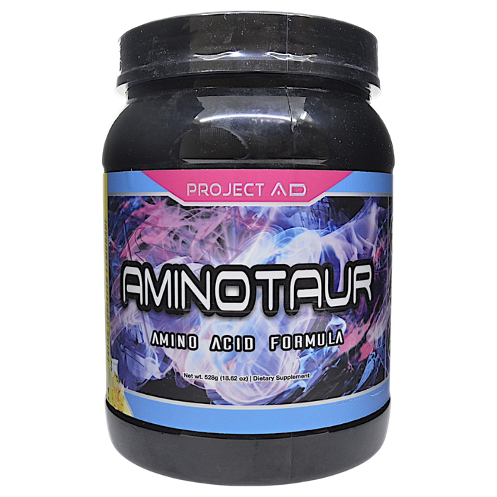 Canister of Project AD's Aminotaur 30 servings Fresh Squeezed Lemonade