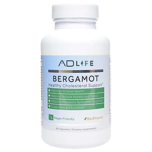 Bottle of Project AD's Bergamot 60 capsules