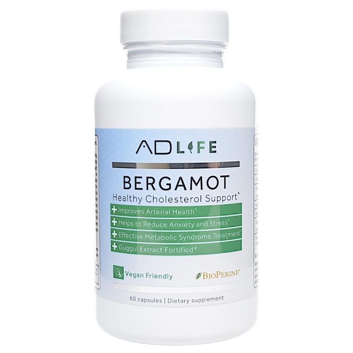Bottle of Project AD's Bergamot 60 capsules