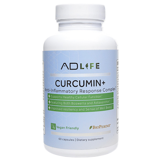 Bottle of Project AD's Curcumin+ 60 capsules