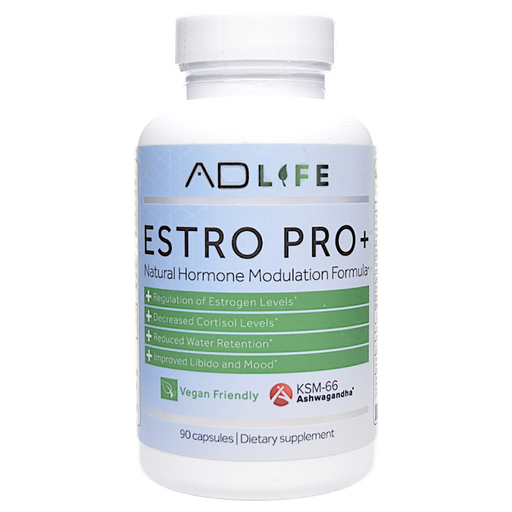 Bottle of Project AD's Estro Pro+ 90 capsules
