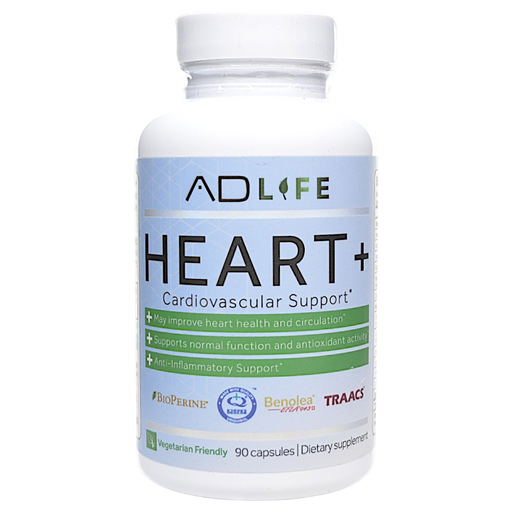 Bottle of Project AD's Heart+ 90 capsules