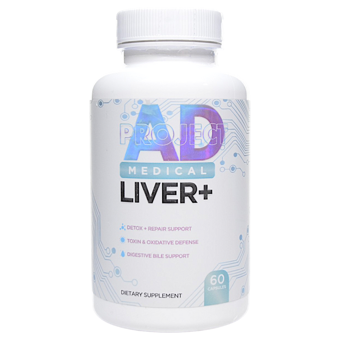 Bottle of Project AD's Liver+ 60 capsules