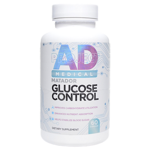 Bottle of Project AD's Matador Glucose Control 60 capsules