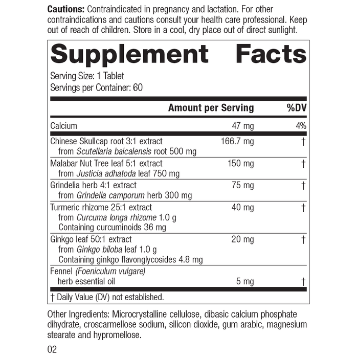 M1830 PulmaCo Rev 01 Supplement Facts