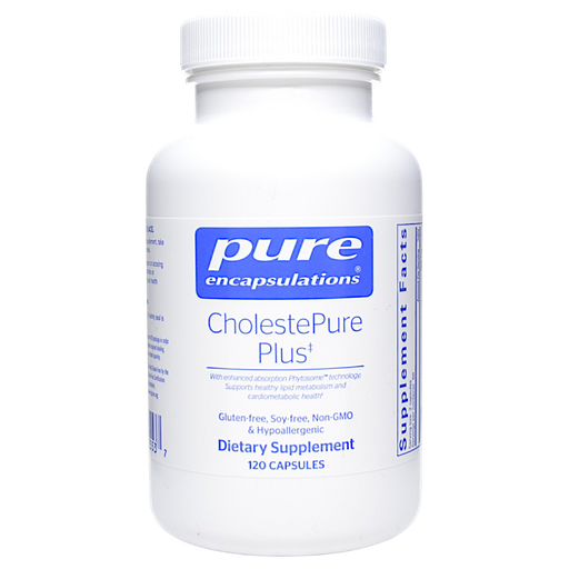 Bottle of Pure Encapsulations' CholestePure Plus 120 caps