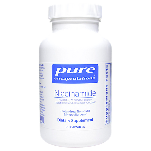Bottle of Pure Encapsulations' Niacinamide 90 caps