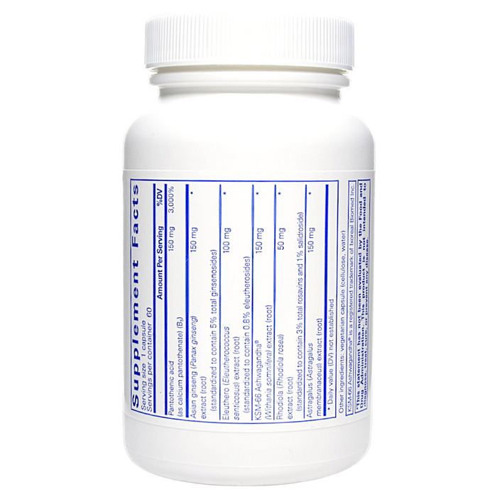 Pure Encapsulations' Phyto-ADR 60 capsules Supplement Facts
