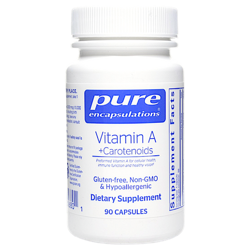 Bottle of Pure Encapsulations' Vitamin A + Carotenoids 90 capsules