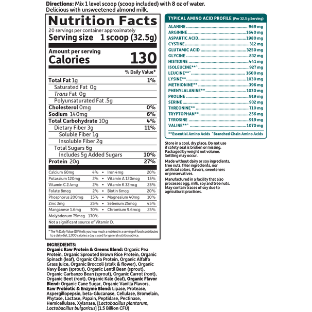 RAW Protein and Greens 20 servings by Garden Of Life