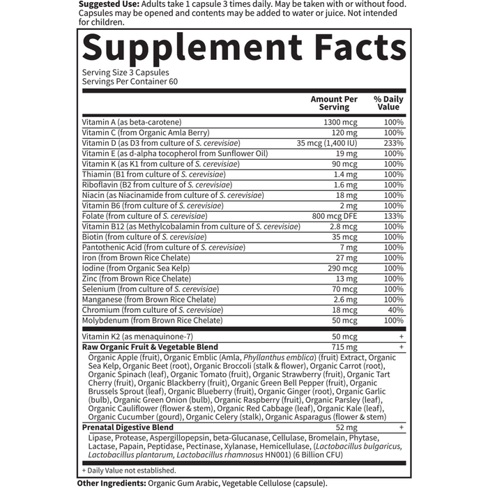 Vitamin Code Raw Prenatal by Garden Of LIfe