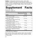 supplement fact label