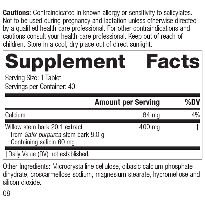Saligesic, Rev 07 Supplement Facts