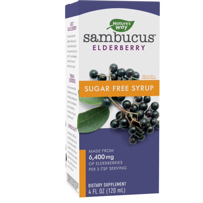 Nature's Way, Sambucus Sugar Free Syrup 4 oz