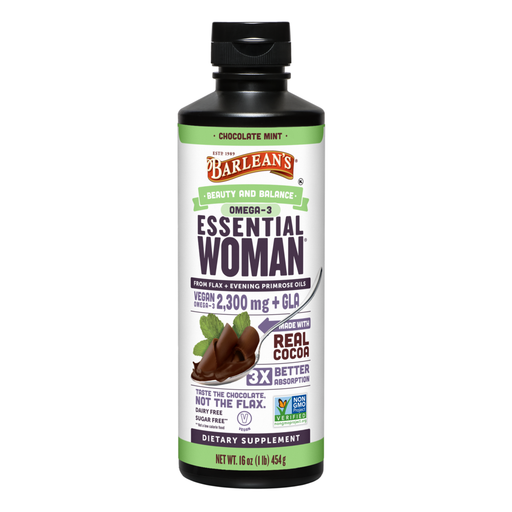 Seriously Delicious Chocolate Mint Essential Woman 16 oz by Barlean's Organic Oils