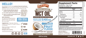 Seriously Delicious MCT Coconut 16 oz by Barlean's Organic Oils recommendations label