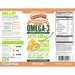 Seriously Delicious Omega-3 from Algae Oil, Ginger Peach 16 oz by Barlean's Organic Oils recommendations and supplement facts  label