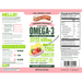 Seriously Delicious Omega-3 from Algae Oil Pink Lemonade recommendations label