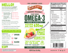 Seriously Delicious Omega-3 from Algae Oil Pink Lemonade recommendations label