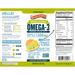 Seriously Delicious Omega-3 from Fish Oil 16 oz by Barlean's Organic Oils Citrus Sorbet supplement facts label