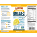 Seriously Delicious Omega-3 from Fish Oil 16 oz by Barlean's Organic Oils lemon creme smoothie supplement facts label