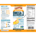 Seriously Delicious Omega-3 from Fish Oil 16 oz by Barlean's Organic Oils mango peach smoothie supplement facts label