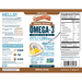 Seriously Delicious Omega-3 from Fish Oil 16 oz by Barlean's Organic Oils pina colada supplement facts label