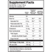 Seriously Delicious Omega Pals Chirpin' Slurpin' Lemonade Fish Oil 8 oz by Barelean's Organic Oils supplement facts label 