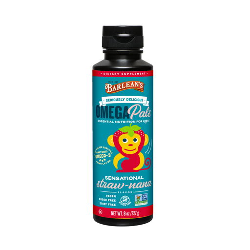 Seriously Delicious Omega Pals Sensational Straw-nana Flax Oil 8 oz by Barlean's Organic Oils