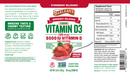 Seriously Delicious Vitamin D3 Strawberry Milkshake 5.6 oz by Barlean's Organic Oils recommendations label