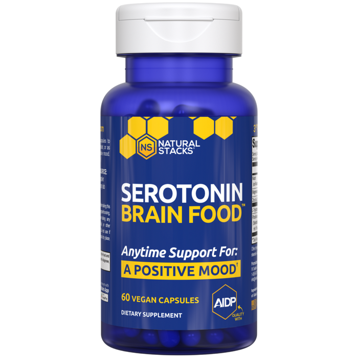 Serotonin Brain Food 60 Capsules by Natural Stacks