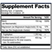 Serotonin Brain Food 60 Capsules by Natural Stacks supplement facts label 