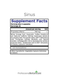 Sinus 60 Capsules by Professional Botanicals supplement facts label