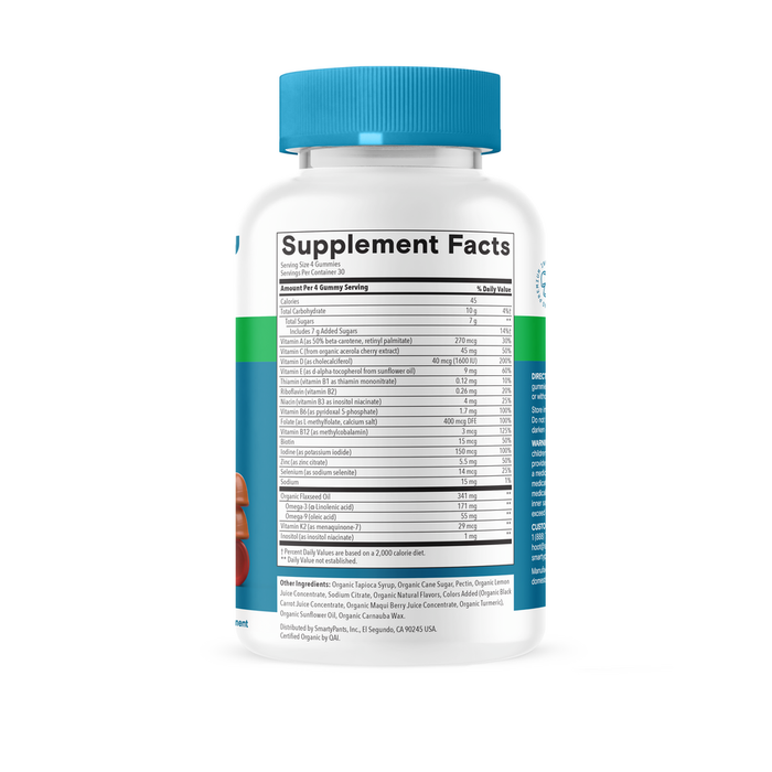 SmartyPants Organics Men's Complete 120 Gummies by SmartyPants Vitamins informSmartyPants Organics Men's Complete 120 Gummies by SmartyPants Vitamins information facts 
ation facts 
