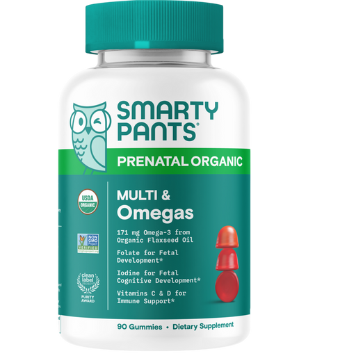 SmartyPants Prenatal Organic Multi & Omegas 90 Gummies by SmartyPants Vitamins