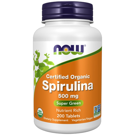 NOW, Spirulina 500 mg 200 tabs