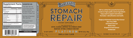 Stomach Repair Vanilla Chai 30 Servings by Barlean's Organic Oils recommendations label