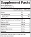 Stomach Repair Vanilla Chai 30 Servings by Barlean's Organic Oils supplement facts label