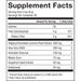 Stomach Repair Vanilla Chai 30 Servings by Barlean's Organic Oils supplement facts label