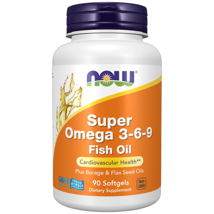 NOW, Super Omega 3-6-9 1200 mg 90 softgels