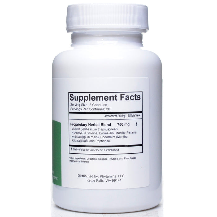 Supplement bottle with label on a white background