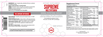 Supreme Multivitamin 120 Capsules by NBI Supplement Facts