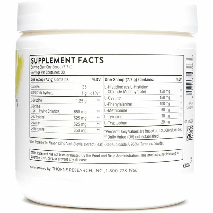 Supplement container with label showing 'Supplement Facts' on a white background