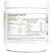 Supplement container with label showing 'Supplement Facts' on a white background