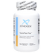 Supplement bottle labeled 'Xymogen TestoPlex Plus' on a white background