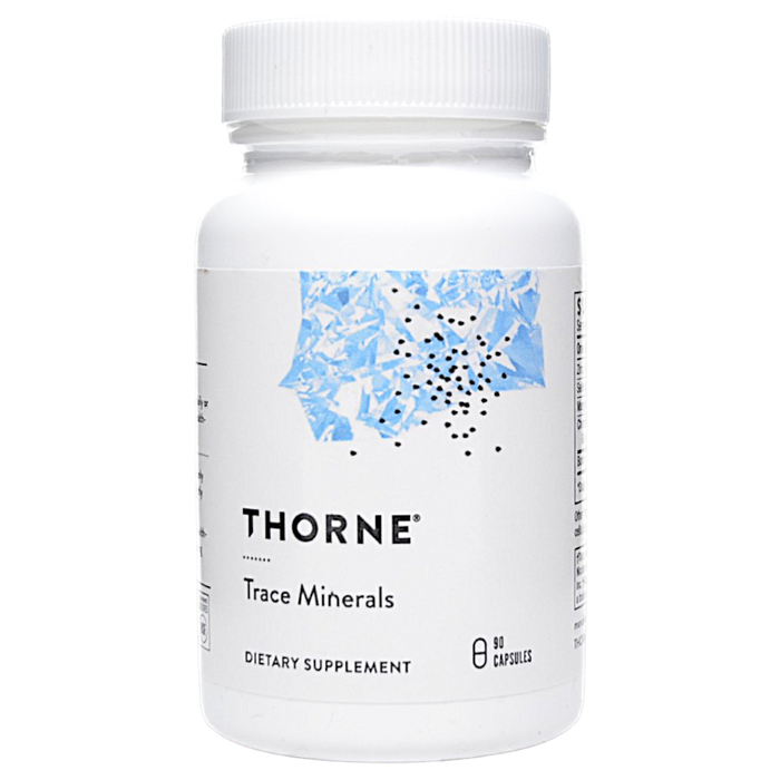 Bottle of Thorne Research's Trace Minerals 90 Capsules